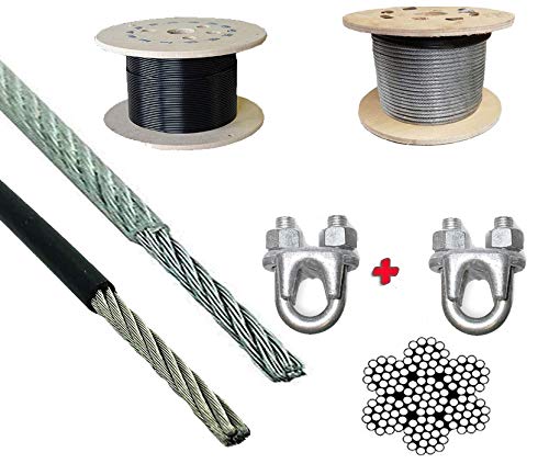 Awesome Gym Machine Wire Rope PU Coated Cable Inside Steel 5 Meter (Black) (B09PR97YXB) Amazon Price History, Amazon Price Tracker