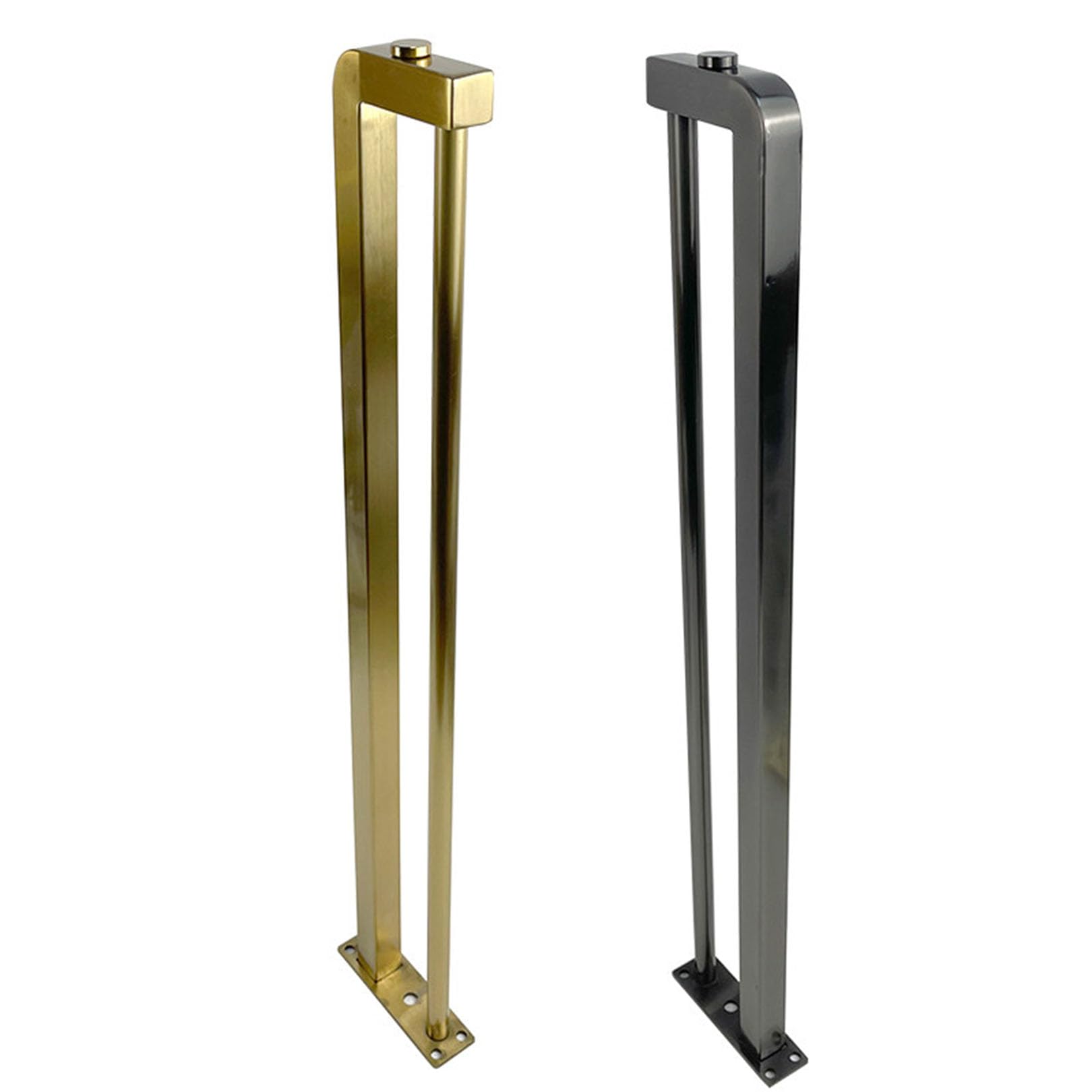 Czarne futrzane nogi ze stali nierdzewnej, 70 cm, wymienne nóżki do sofy, szafki, biurka, kanapy, krzesła ze śrubami montażowymi, metalowe podparcie do dekoracji domu, 4 szt