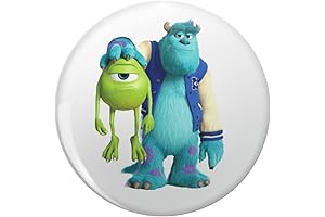 Mike Wazowski Key Chain Stainless Steel Keychain with Ring