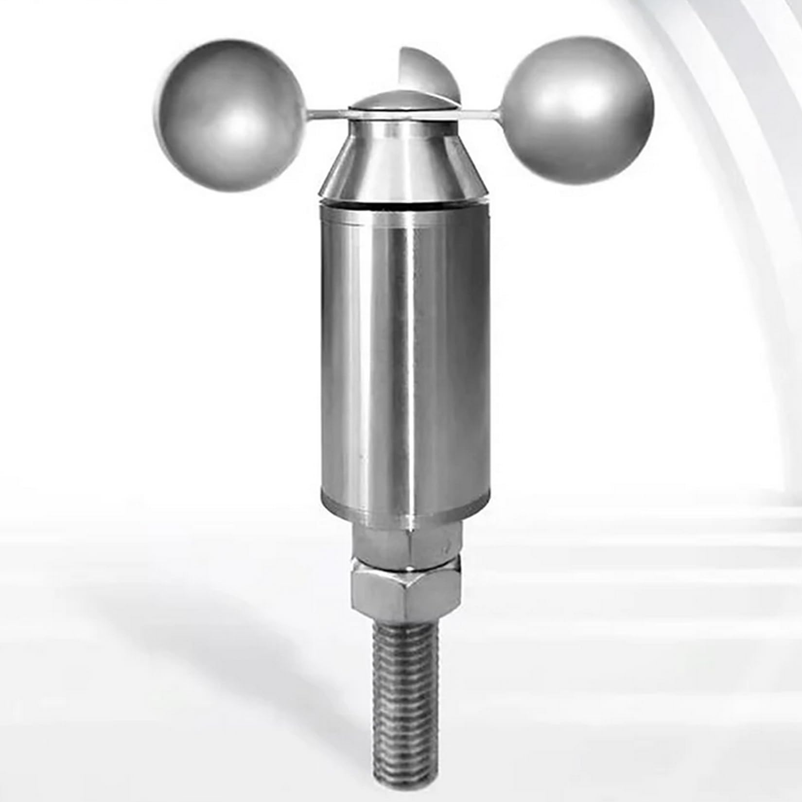 DC 12-24V Mini Wind Speed Sensor, Stainless Steel Duct Wind Speed Measuring Instrument 0-30M/S (0-5V)