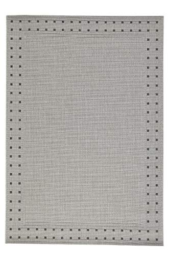Tapis d'intérieur et d'extérieur 80x150 résistant gris argenté - 2