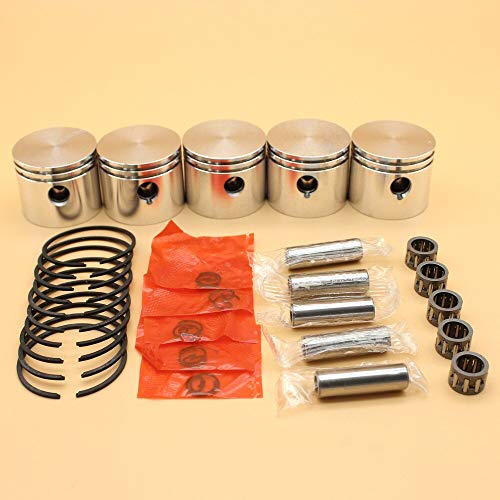 Luxuypon 5 pçs/lote 41 mm anéis de pistão kit de motor para parceiro 350 351 220 221 260 352 370 390