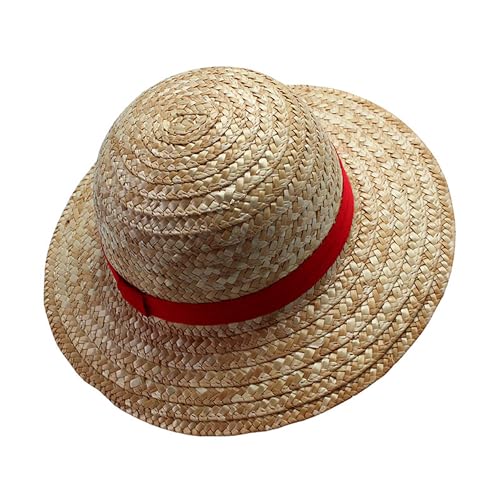ABYSTYLE One Piece Officially Licensed Monkey D. Luffy Straw Hat Adult Anime Manga Pirate Cosplay Costume Accessories Merch Gift Beige