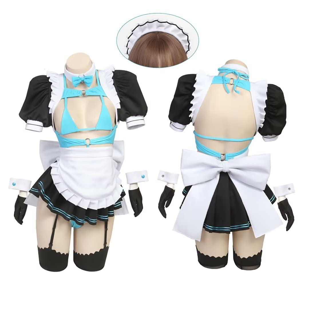 一之瀬アスナ メイド コスプレ衣装 Amazon.co.jp: [エルフ森林] 一之瀬アスナ コスプレ 衣装 ブルー
