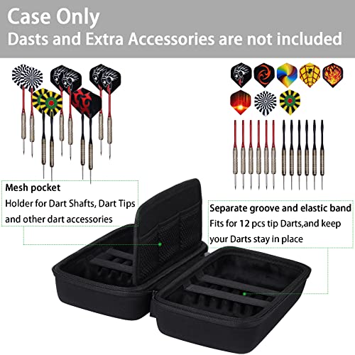 co2CREA Hard EVA Shell Storage Dart Case for 12 Steel Tip or Soft Tip Darts - Image 3