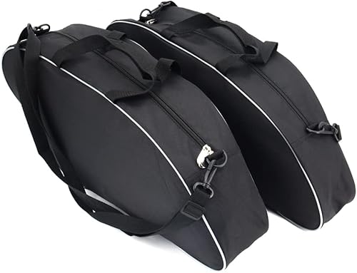 Miniatura 4 de Para Harley FLSB Softail Sport Glide FXLRST Low Rider ST Side Bolsas Bolsas Bolsa Sillín Liner Kit Travel-Packs