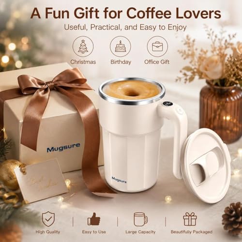 Taza automática mezcladora 12.5 oz acero inoxidable miniatura 5