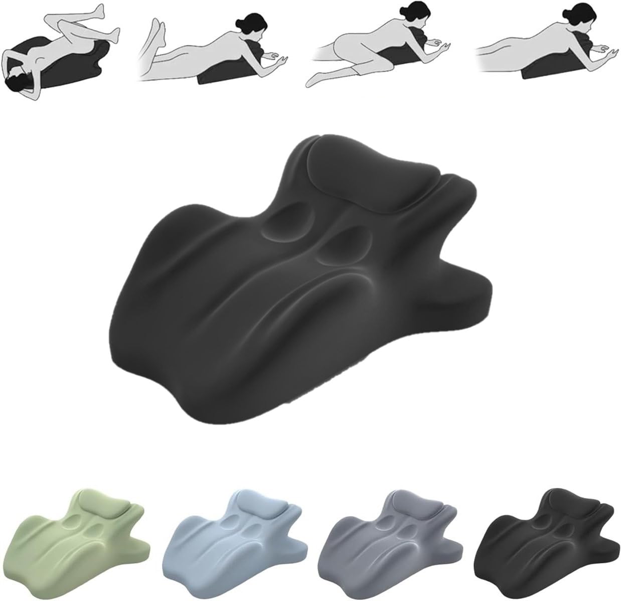Almohada de cama multifuncional Chiro Monk para sentarse y acostarse