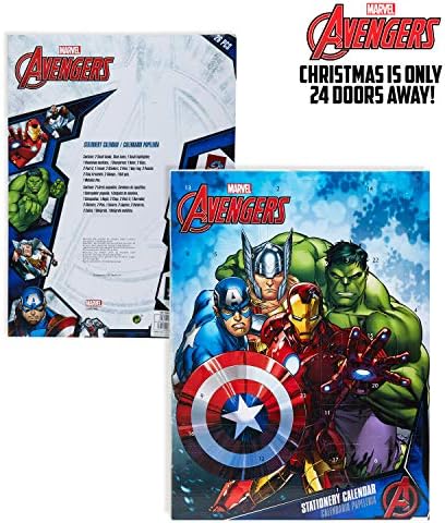 Marvel Advent Calendar 2022 for Kids, Avengers Spiderman Stationery Advent Calendars for Boys (Avengers Multicolor)