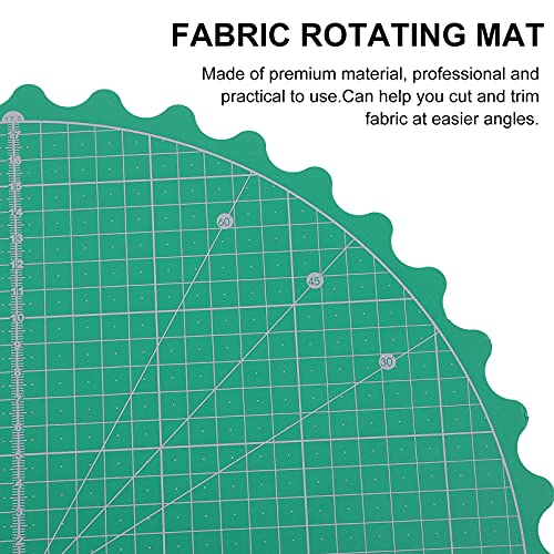EXCEART Rotary Self- Healing Snijmat Ronde Draaitafel Green Grid Cut Matt Voor Naaien Quilten Scrapbooking Diy Ambachten… - Image 6