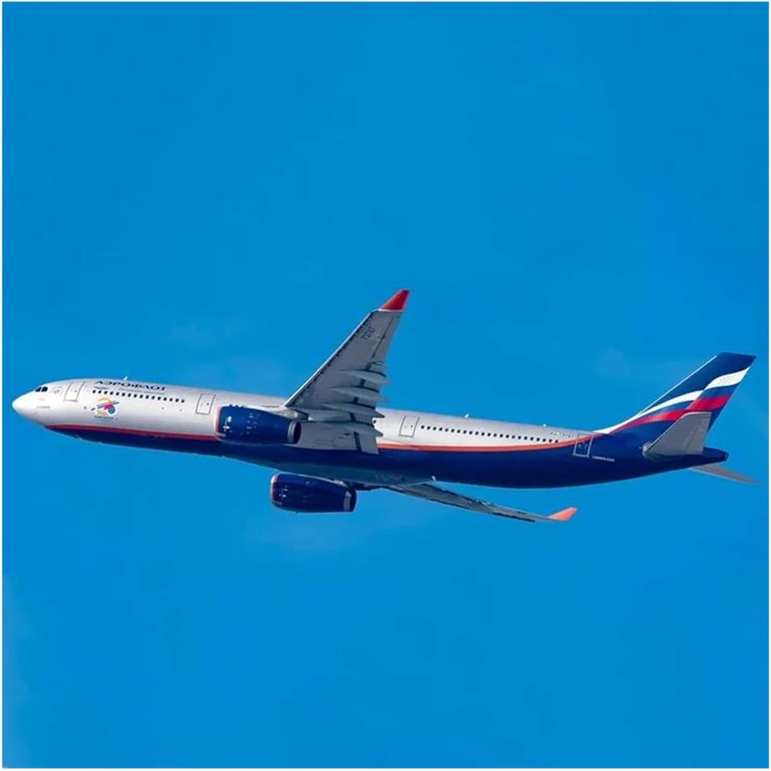 Miniature Scale 1 400 for Russian A330-300 RA-73787 DieCast Alloy Aircraft Model Collection Souvenir Flying Toy Game Kits