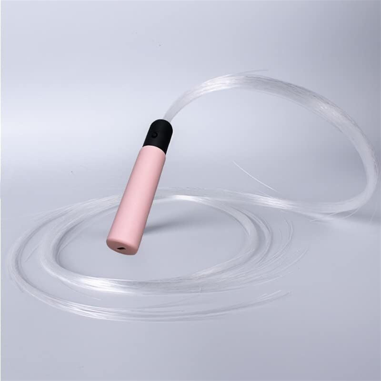 Corde à main optique LED rechargeable avec fibres pixels pivotantes à 360 degrés