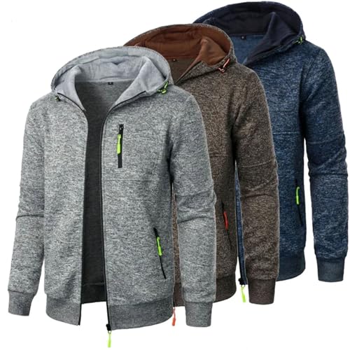 Streetwear Mens Long Sleeve Sweatshirts Zipper Hooded Oversize Warm Jacket Coat Outdoor Tracksuit Fashion2