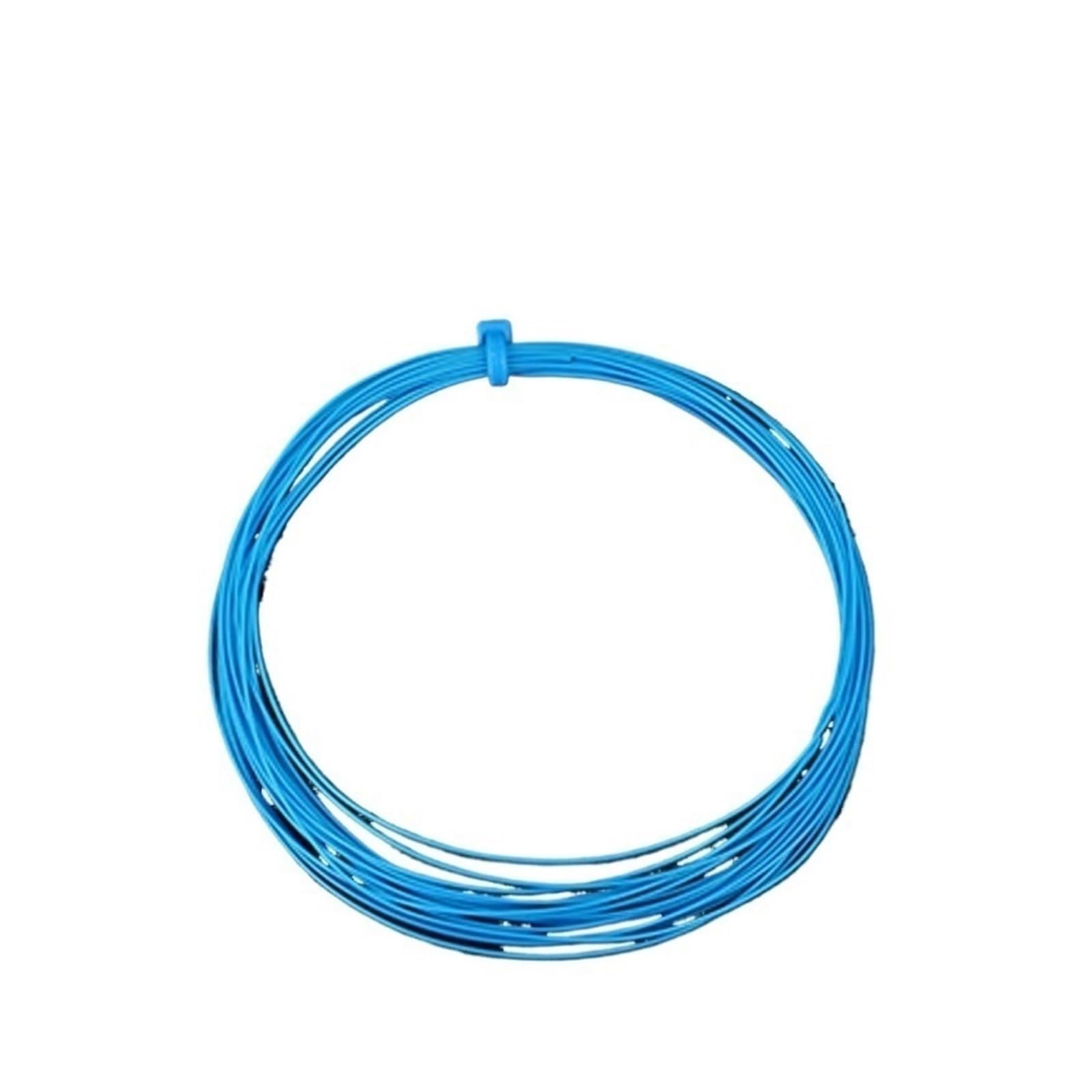 5/10/20/30/50/100/200/300/500M UL1423 PTFE Cable De Cobre Azul 38 36 34 32 30 28 26 24AWG PVDF Micro Fino Alta Temperatura Un Solo Núcleo Plateado(Blue 200m,28AWG)