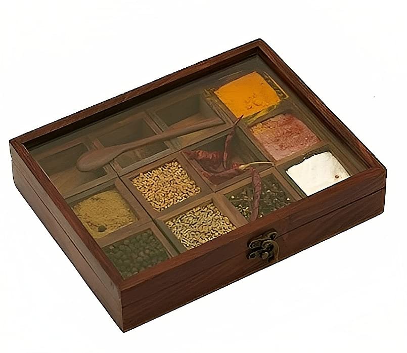 See full amazon price history chart for THEHEARTWILL® Spice Box with 2 Spoon (Sheesham Wood) Spice Box for Kitchen/Masala Box for Kitchen/Masala wooden Box for Kitchen/Decorative Handmade Masala Dabba Organizer 12 Containers. THEHEARTWILL® Spice Box with 2 Spoon (Sheesham Wood) Spice Box for Kitchen/Masala Box for Kitchen/Masala wooden Box for Kitchen/Decorative Handmade Masala Dabba Organizer 12 Containers. (B0C6J4KS5K) Amazon Price History, Amazon Price Tracker