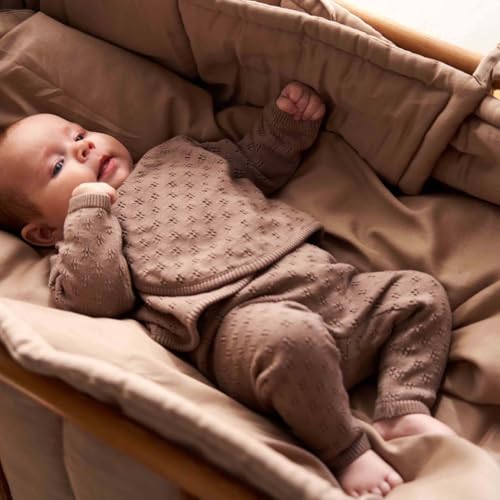 Stylish Knit Pants for Baby | Cotton Pants with Delicate Hole Pattern, Elastic Waist Baby Pants for Comfortable Fit2