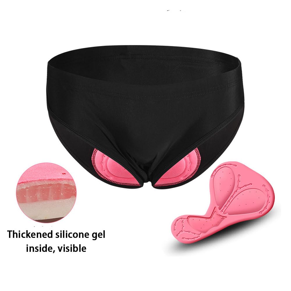 Pantaloncini Ciclismo Donna Imbottito in Silicone Leggero Slip Traspirante Intimo Multifunzione Slip Elasticizzati Abbigliamento Dinamico da Ciclismo