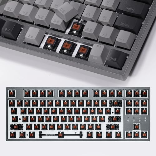 Image of Durgod Taurus K320 TKL Mechanical Gaming Keyboard - 87 Keys - Double Shot PBT - NKRO - USB Type C (Cherry Brown, Corona (White Backlit))