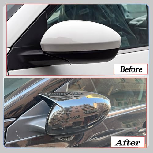 Image of Side Mirror Cover,for Nissan Sentra 2020-2025 /Nissan Altima 2019-2025, Bright Black Side Rear Mirror Covers Body Kit Accessories for Cars.