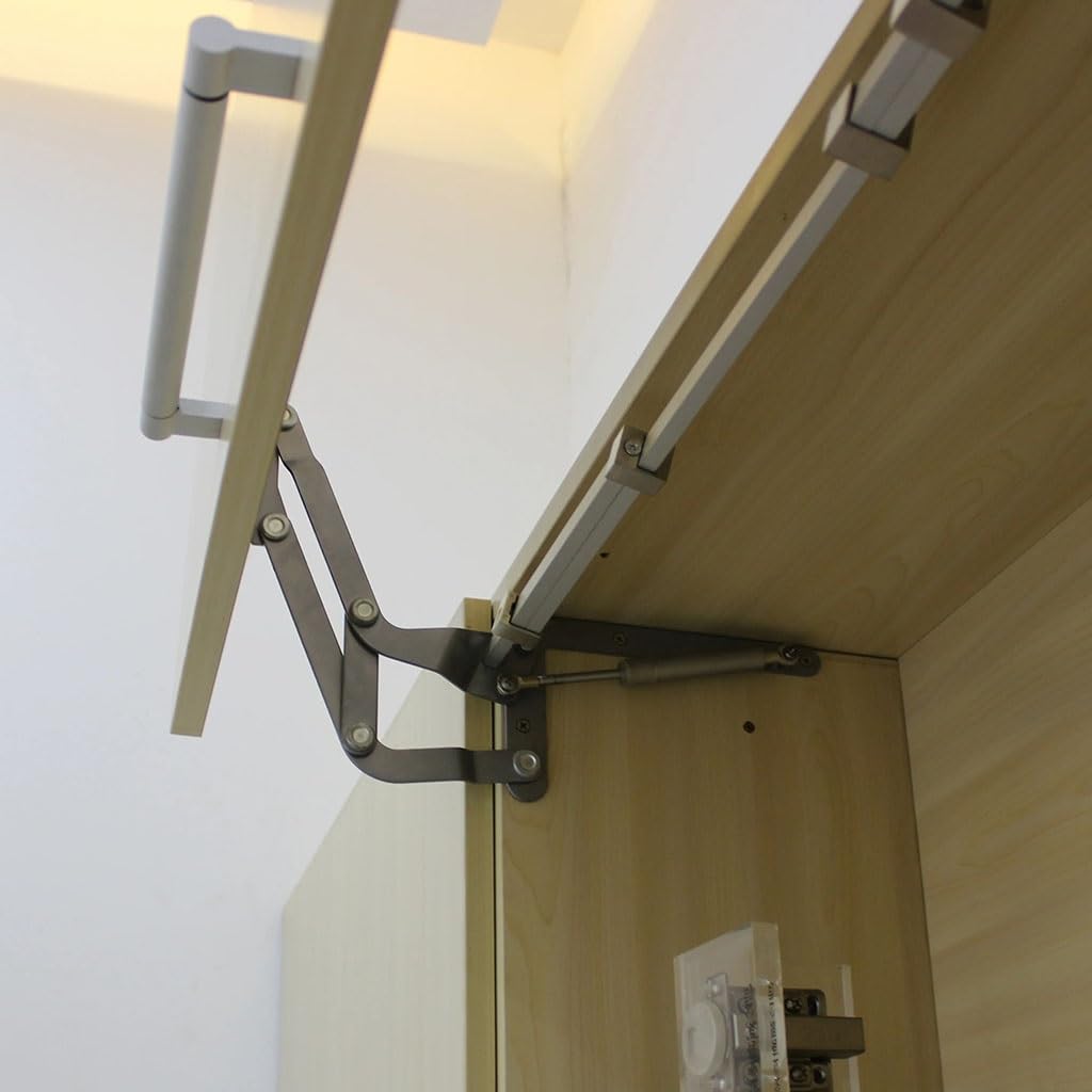 Soporte de puerta de gabinete de elevación vertical, bisagra neumática con solapa hacia arriba(1 Set 600-900mm)