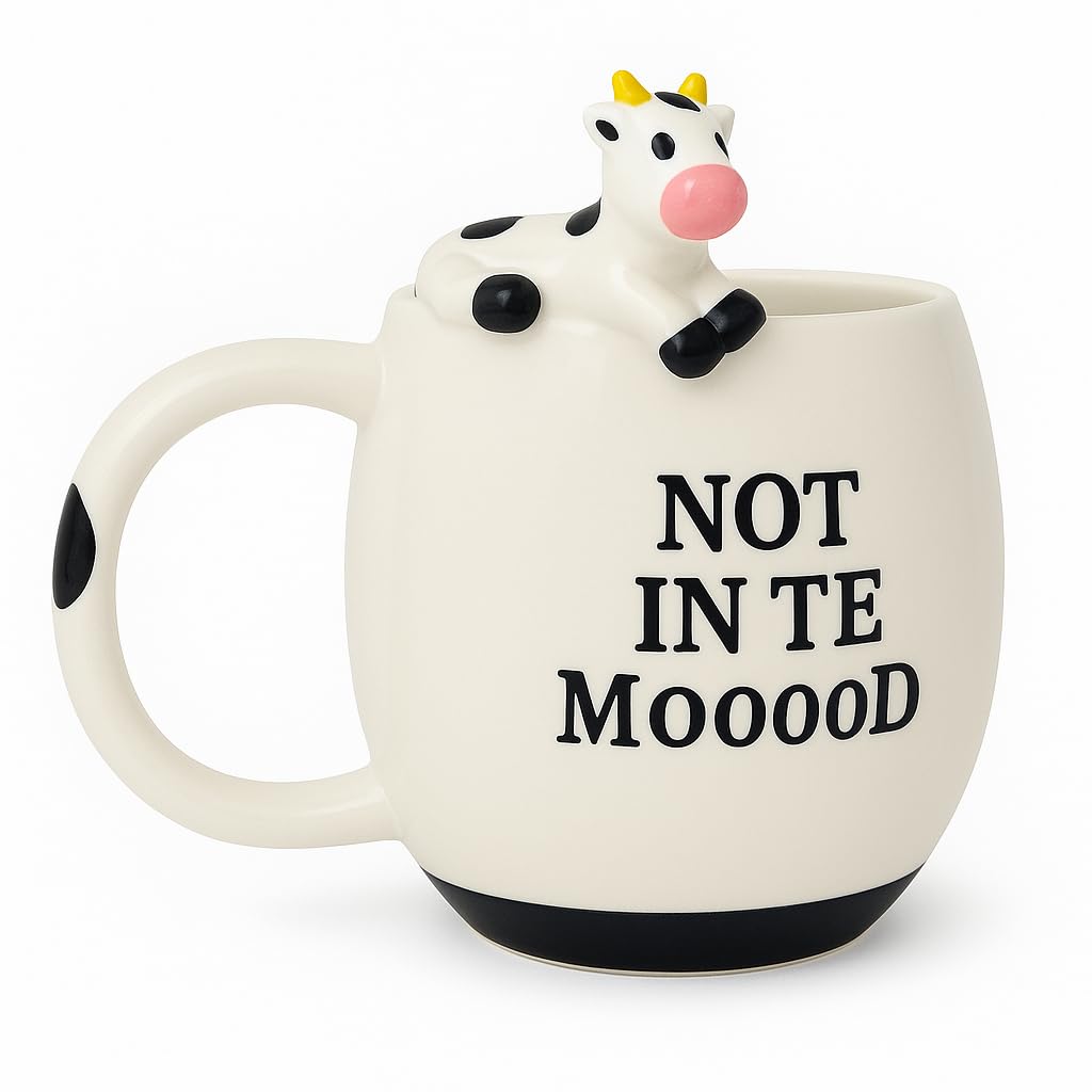 Decodyne Funny Cow Coffee Mug, White Elephant ...