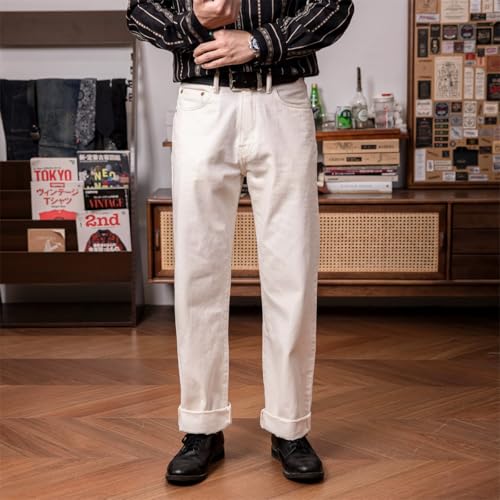 Red Tornado White Relaxed Straight Fit 14oz Selvedge Denim Pants2