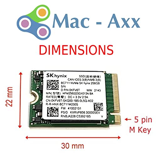 Image of inch¢ Sk Hynix 256Gb Oem M.2 Nvme Pci-E Ssd(M-Key) Internal Solid State Drive 2230 Form Factor Compatible With Pc /Laptop /Macbook Pro A1708, 365 Days Replacement Warranty, usb