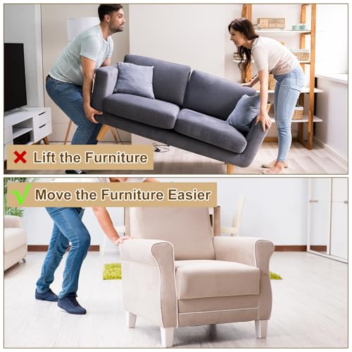 Deslizadores de muebles autoadhesivos redondos y protectores de suelo azul cielo 6