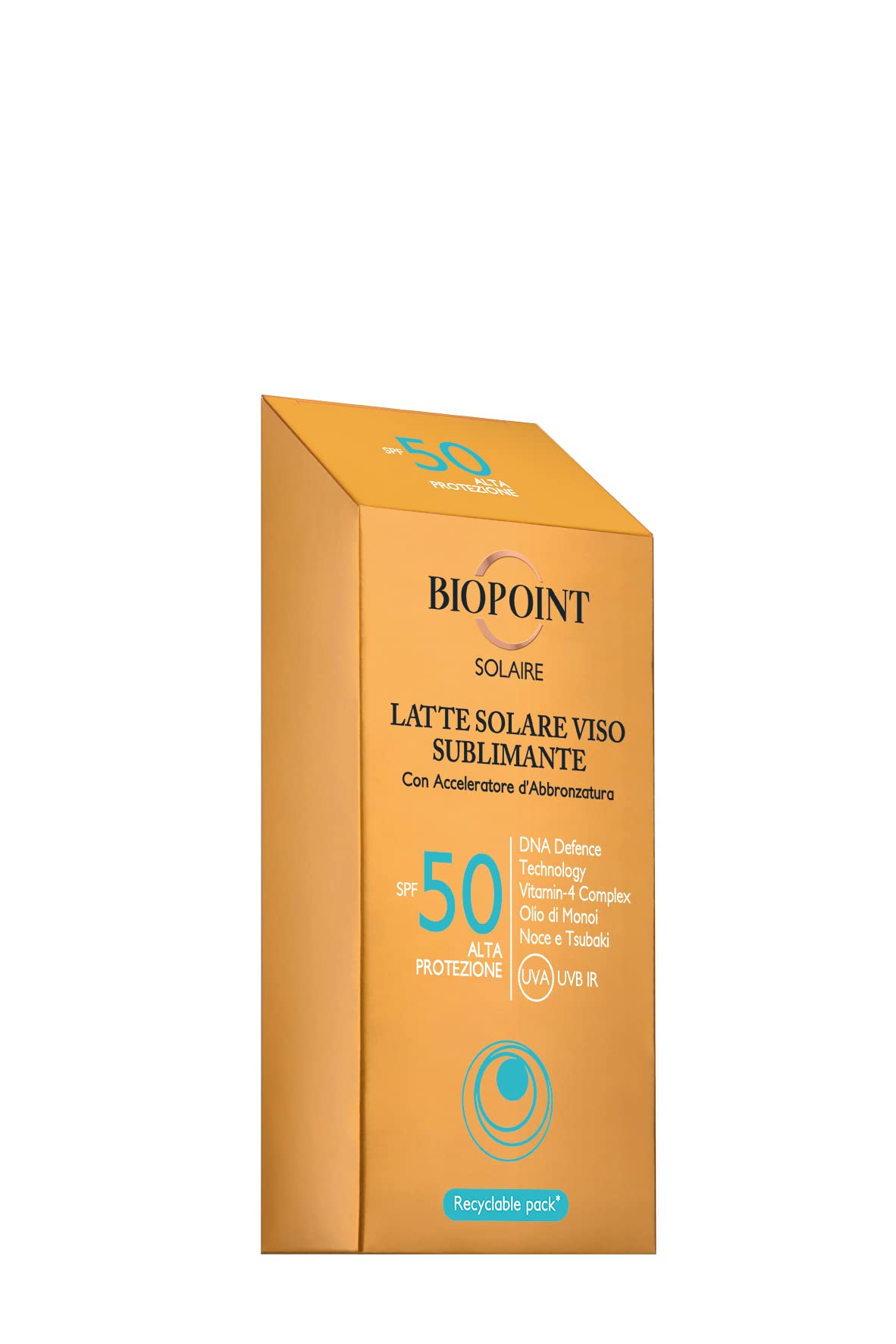 Biopoint Solaire mleko do opalania do twarzy Sublimator SPF 50, z akceleratorem opalania, 50 ml