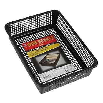 Amazon.co.jp: バスケット A4サイズ収納可 底アミタイプ 35