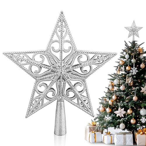 Coco Berming Weihnachtsbaumspitze Stern, Christbaumspitze Hohl...