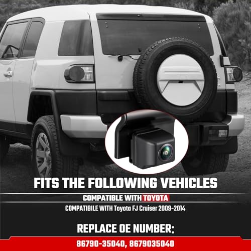 Image of 86790-35040 Backup Camera Rear View Camera Fit for Toyota FJ Cruiser 2009-2014 Parking Park Assist Camera Replaces #8679035040