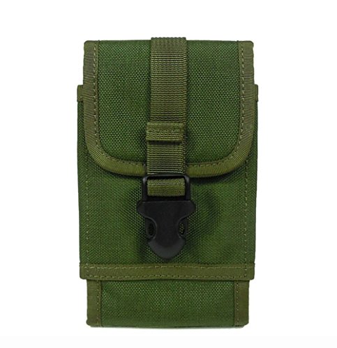 1000D MOLLE táctico DE gran tamaño celular bolsa 3 colores (negro, DE, verde) para Samsung NOTA3 Note4 para iPhone 6 para iPhone 6S Plus, compatible con Samsung Galaxy Note 3