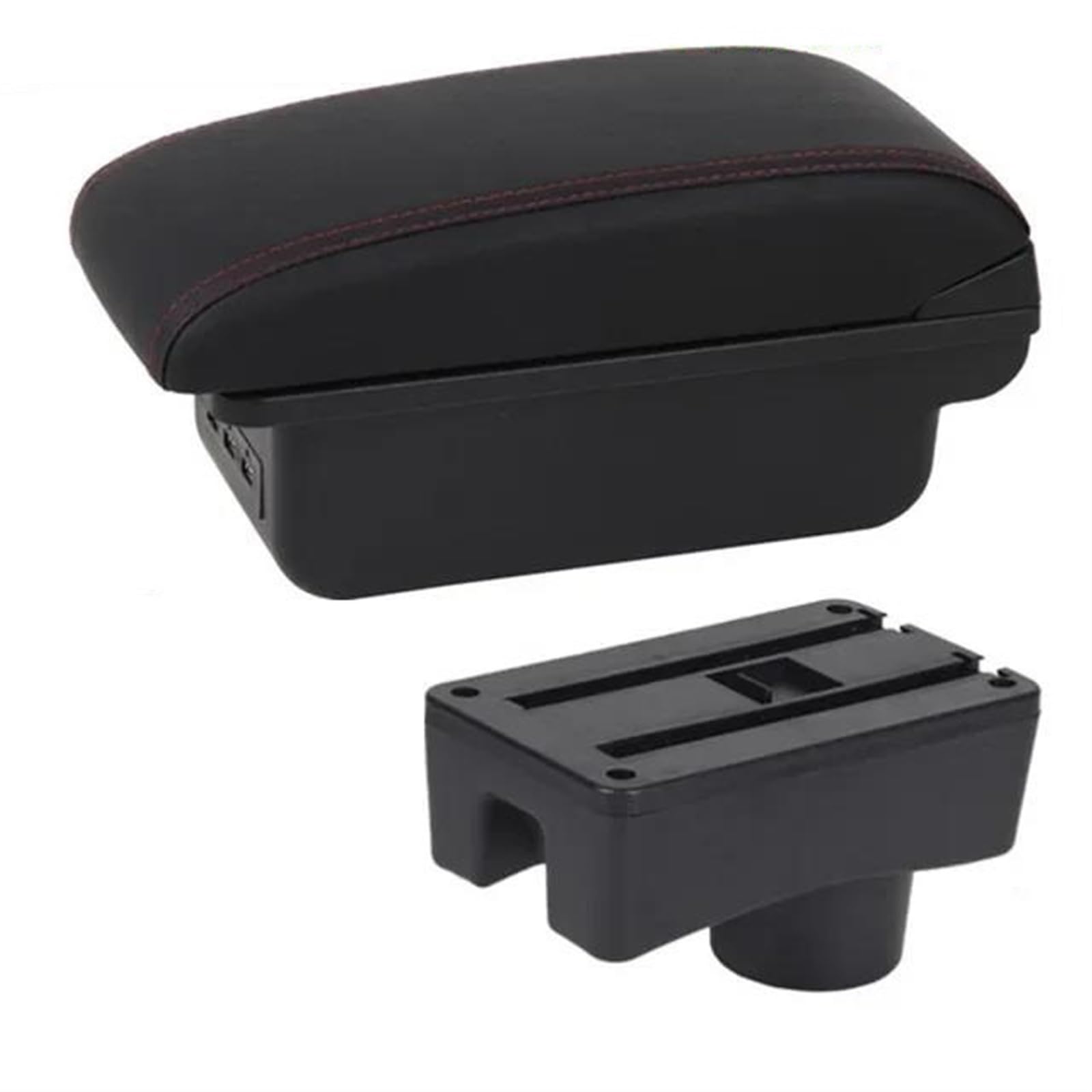 Noheeu C Red Line 1 Car Interior Accessories Center Console Multifunctional Storage Box Armrest For Accent For Tagaz