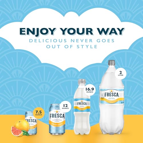 Image of Fresca Citrus Soda Soft Drink Fridge Pack, 7.5 fl oz Mini Cans, 10 Pack