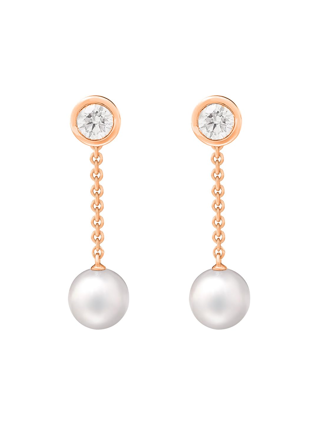 MINUTIAE Stylish Chain Dangling Diamond Pearl Daily Office Wear Crystal Stud Earrings for Women And Girls (B0CR1C5D6B) Amazon Price History, Amazon Price Tracker