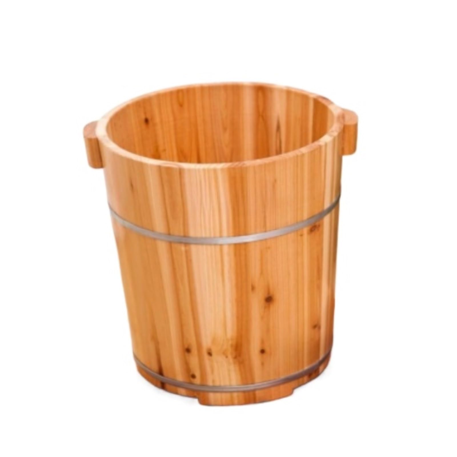 Foot Footbath Bucket Wooden Foot Bath Bucket Household Barrel Tub Beauty Salon Basin For Soaking For Sauna Soaking Feet(Without massage roller)