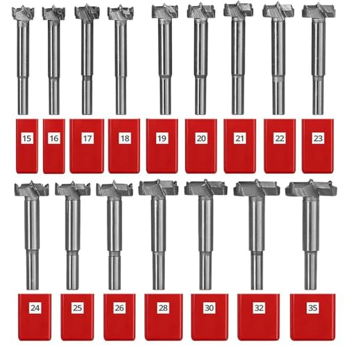 Set de brocas de sierra de perforación 15-35mm para madera miniatura 1