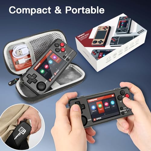 ARTIVIEW Miyoo A30 Retro Handheld Game Console, Portable Linux Emulator with 64GB Storage, 2.8" IPS Screen, Black - Image 6
