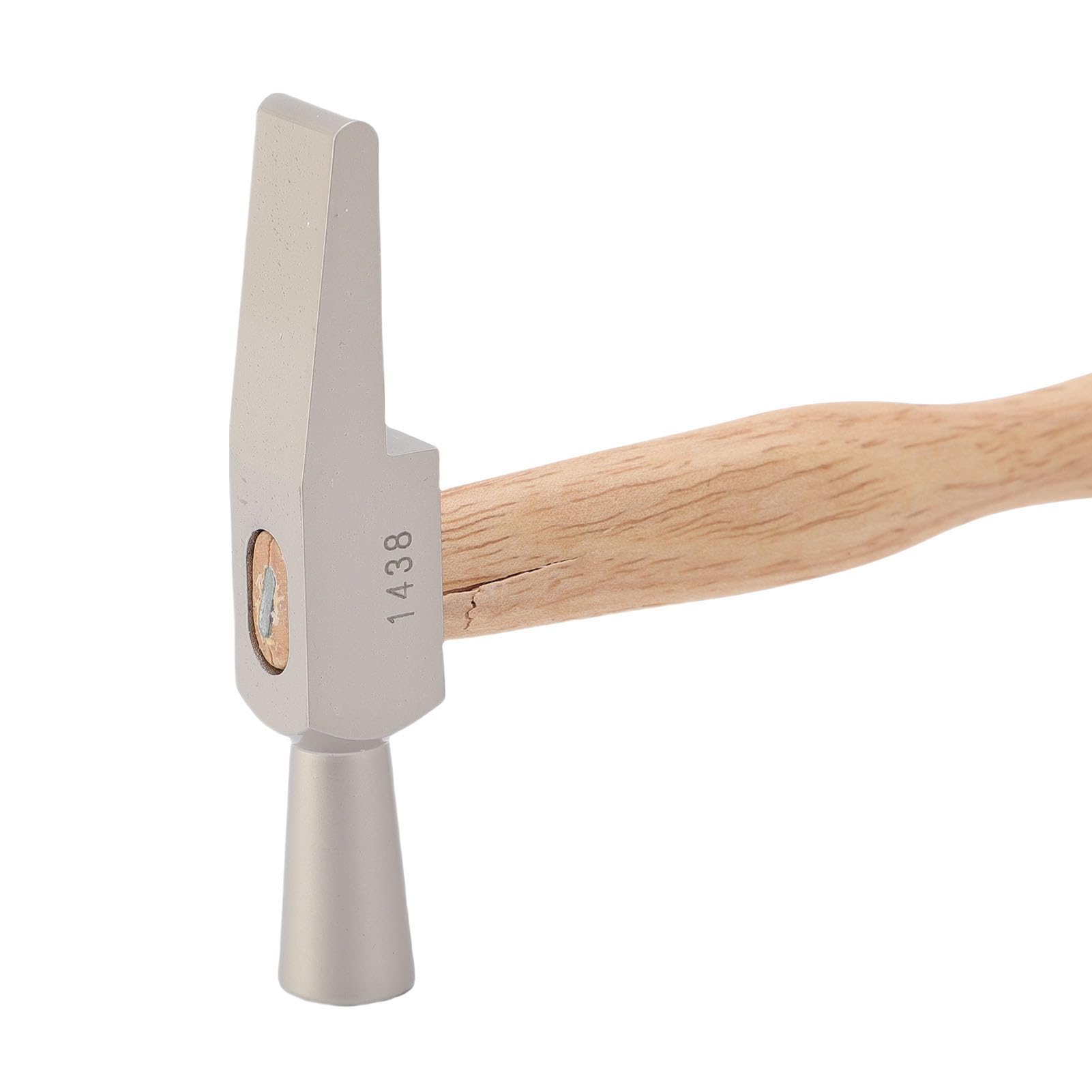 Martillo de Reparación de Relojes con de Madera, Martillo de Relojero Integrado con Remaches, Herramienta de Reparación Delicada para Manualidades, Teléfonos Móviles, Computadoras