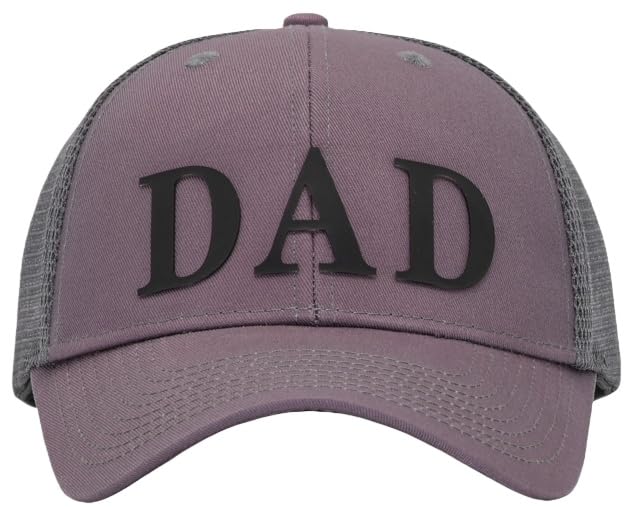 Image of Father's Day 3D DAD PVC Patch Hats, Dad Birthday or Festival Trucker Hat, Fits OSFM&XXL Head, Gifts for Husband Daddy Grandpa