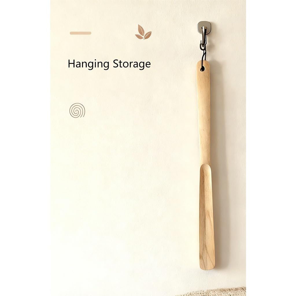 Calzascarpe Calzascarpe in Legno Massello da 23,5 Pollici, Ausilio for La Casa for Anziani, Lungo Ideale Come Regalo Il calzino Aiuta a Mettere i Calzini