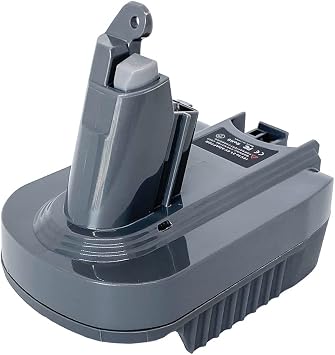 Adapter Converter for Makita Battery to Dyson V6 Series Vacuum Tool, Convert Makita 18V LXT Lithium Battery to Dyson 21.6V V6 Animal Absolute Motorhead Slim Battery SV04 SV09 DC59 DC62