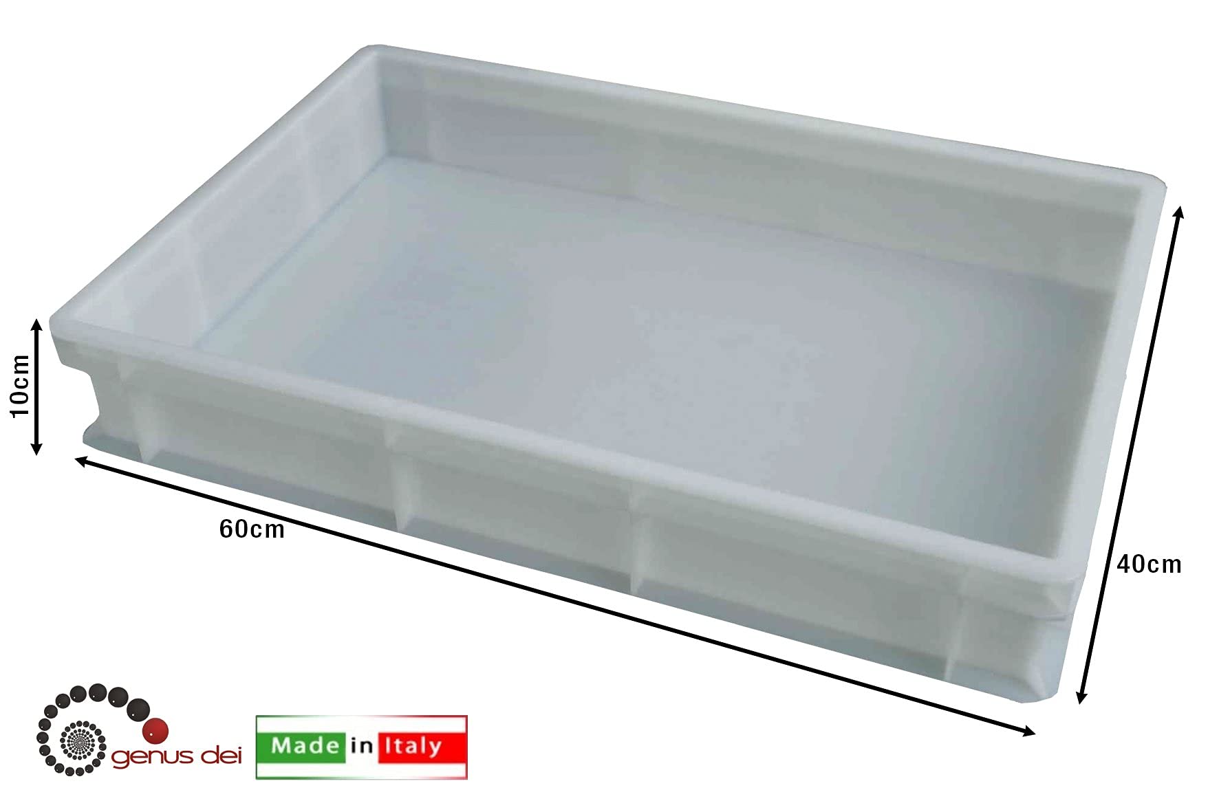 Cassetta box piena sovrapponibile 60x40x10 cm pizza impasto