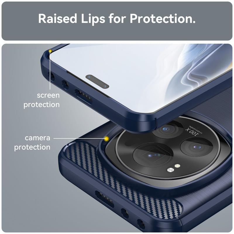 Image of Basic Case for Honor Magic6 Pro (Carbon Fibre Blue)