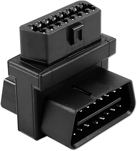 Adaptador OBD2 OBDII completo de 16 pines macho a hembra dual convertidor de extensión de 1 a 2 puertos para todos los dispositivos OBD2 estándar