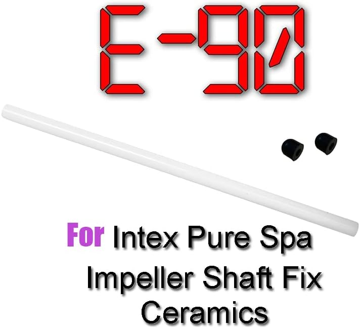 Ceramics Shaft For Intex Pure Spa Hot Tub Impeller Pump Fix E90 errors Shaft (1Pcs White)