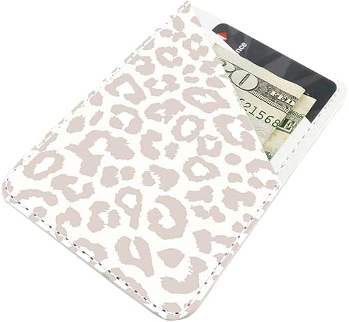 Miniatura 3 de uCOLOR Funda para tarjetas de teléfono, de piel sintética, con bolsillo, para identificación de crédito, adhesivo 3M en la parte posterior del