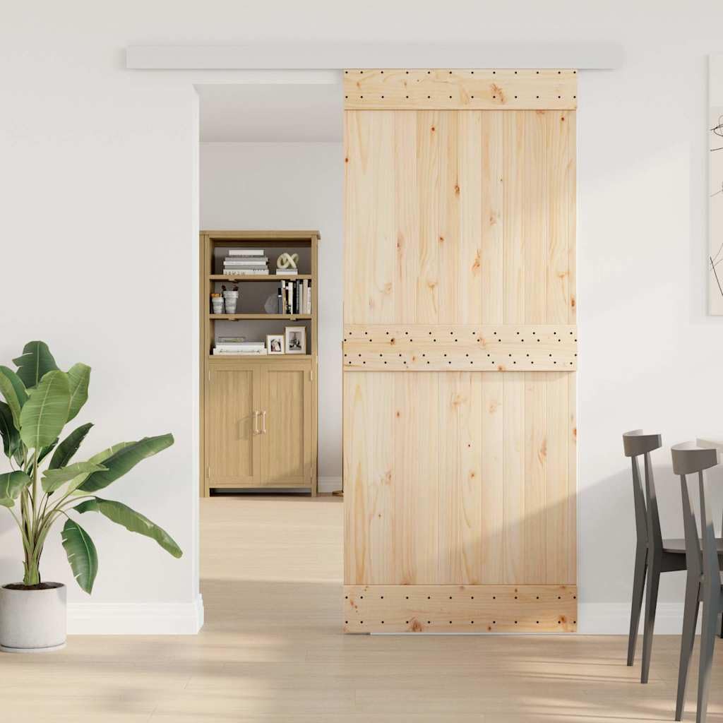 Juego de herrajes para puerta corredera de aleación de aluminio, 183 cm de longitud, con tope de puerta y guía de suelo, para puerta de habitación, salón, dormitorio, herraje de puerta, montaje seguro