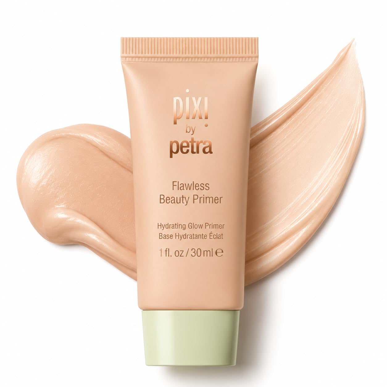 Pixi Beauty Flawless Beauty Primer, Hydrating Glow Face Primer with Vitamin A C and E, Smoothing Makeup Base for a Radiant Lit-From-Within Finish, All Skin Types, 1 fl oz / 30 ml